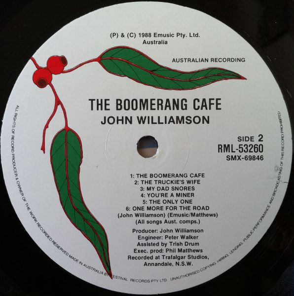 John Williamson : Boomerang Café (LP, Album)