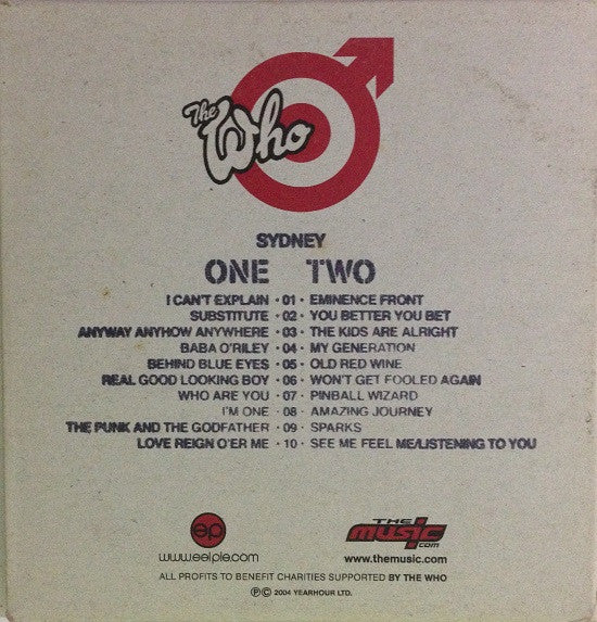 The Who : Sydney 29.07.04 (2xCD, Album, Tour)