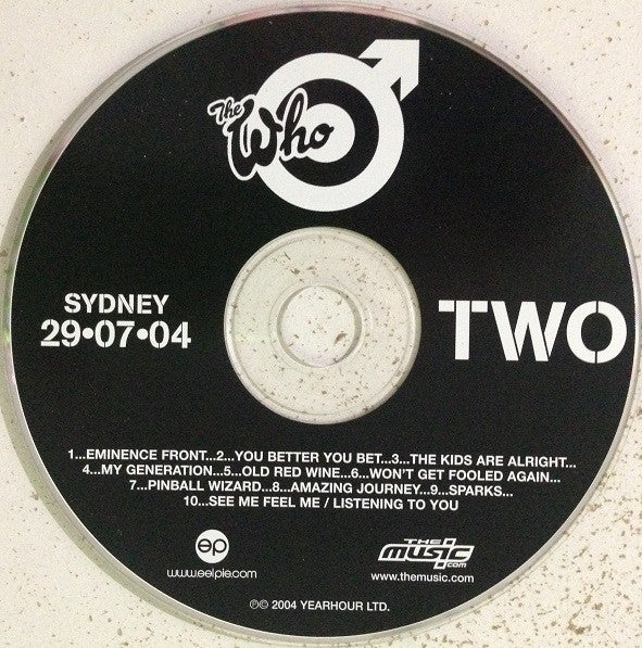 The Who : Sydney 29.07.04 (2xCD, Album, Tour)