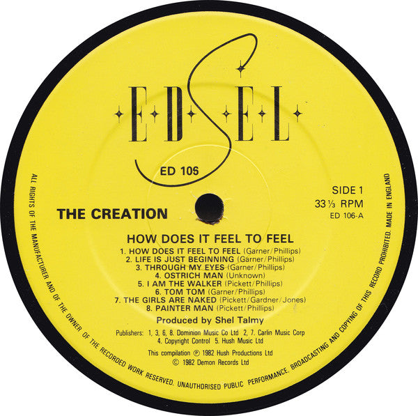 The Creation (2) : How Does It Feel To Feel (LP, Comp)