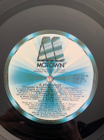 Various : Music From The Motion Picture Soundtrack "A Fine Mess" (LP, Album, Comp)