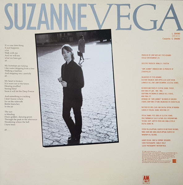 Suzanne Vega : Suzanne Vega (LP, Album, Bla)
