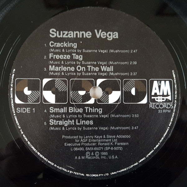 Suzanne Vega : Suzanne Vega (LP, Album, Bla)