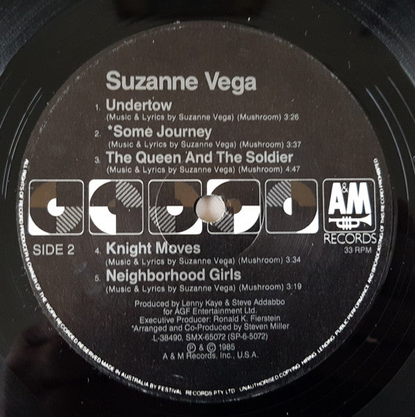 Suzanne Vega : Suzanne Vega (LP, Album, Bla)