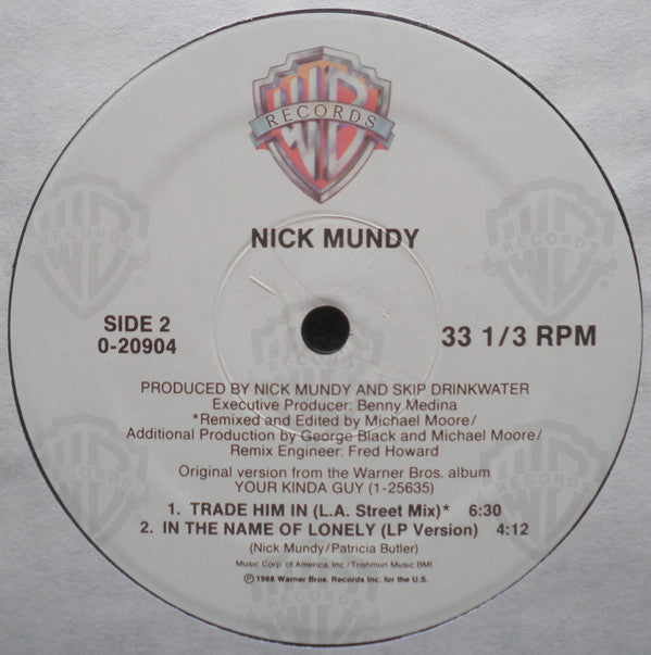 Nick Mundy : Trade Him In (12", Maxi)