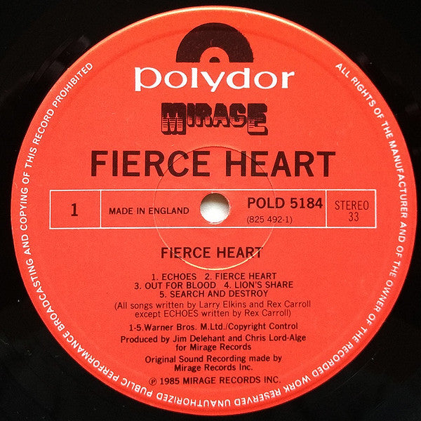 Fierce Heart : Fierce Heart (LP, Album)