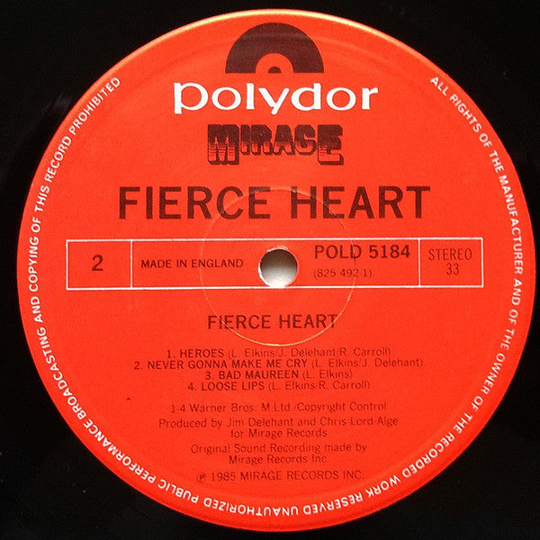 Fierce Heart : Fierce Heart (LP, Album)