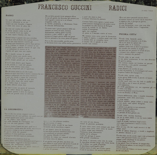 Francesco Guccini : Radici (LP, Album, RP)