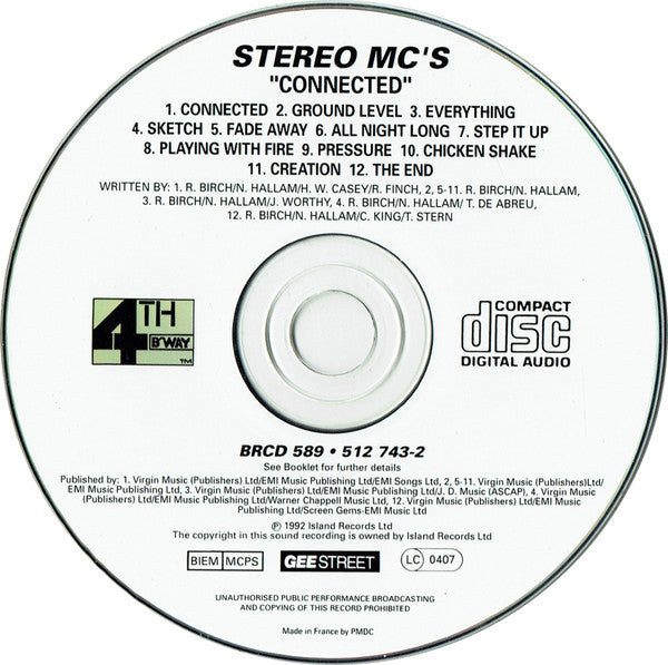 Stereo MC's : Connected (CD, Album, RE)