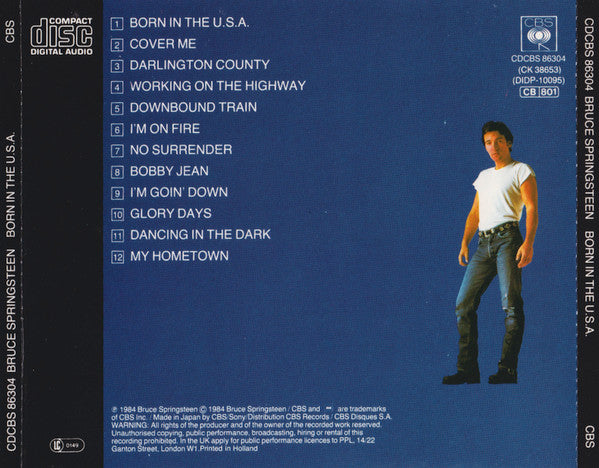 Bruce Springsteen : Born In The U.S.A. (CD, Album)