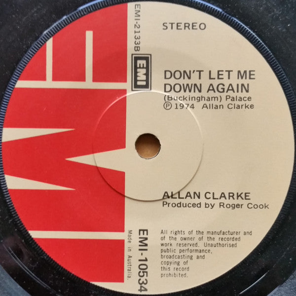 Allan Clarke : Sideshow (7", Single, Promo)