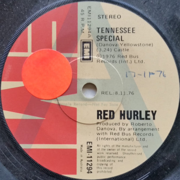 Red Hurley : Tennessee Special (7", Single, Promo)