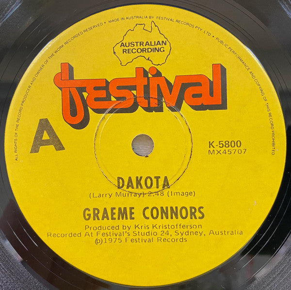 Graeme Connors : Dakota (7&quot;, Single)