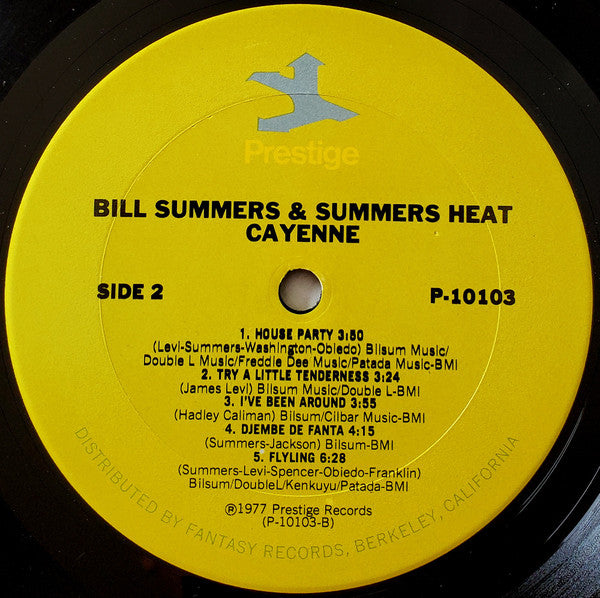 Bill Summers & Summers Heat : Cayenne (LP, Album)