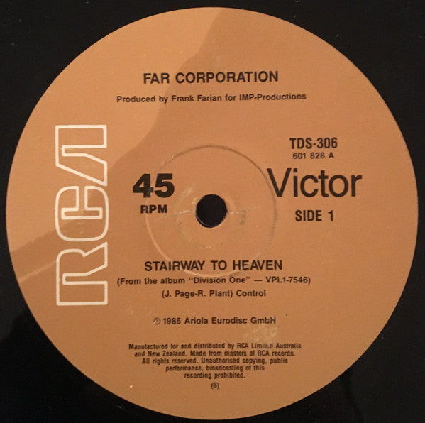 Far Corporation : Stairway To Heaven (12", Maxi)