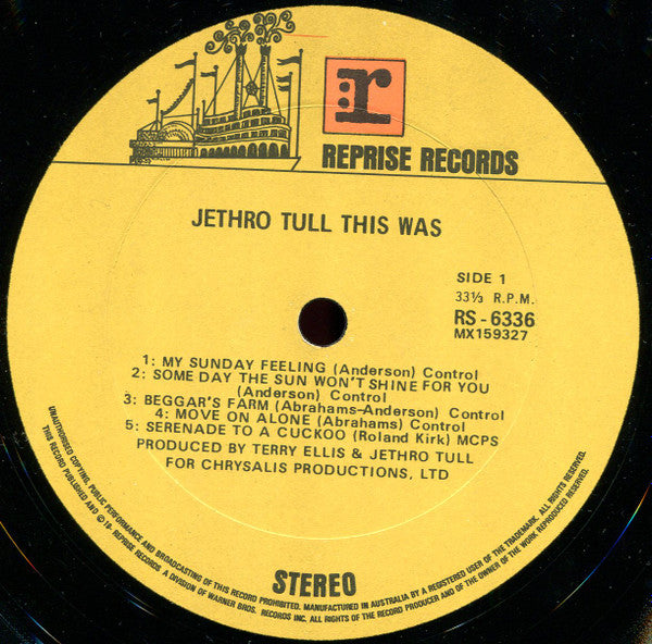 Jethro Tull : This Was (LP, Album, RP)
