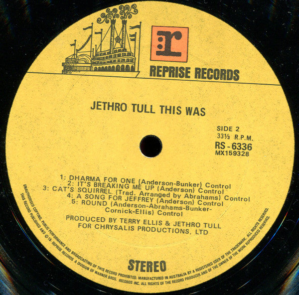 Jethro Tull : This Was (LP, Album, RP)