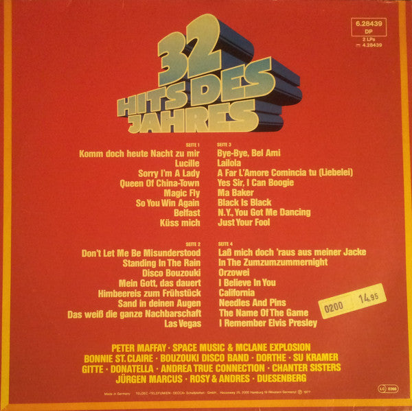 Various : 32 Hits Des Jahres (2xLP, Comp)