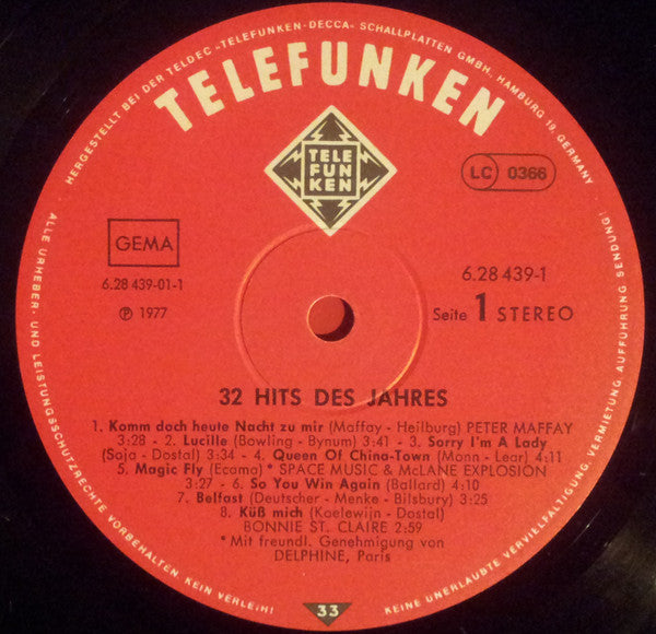 Various : 32 Hits Des Jahres (2xLP, Comp)