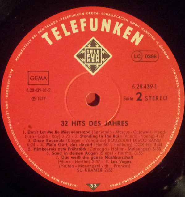 Various : 32 Hits Des Jahres (2xLP, Comp)