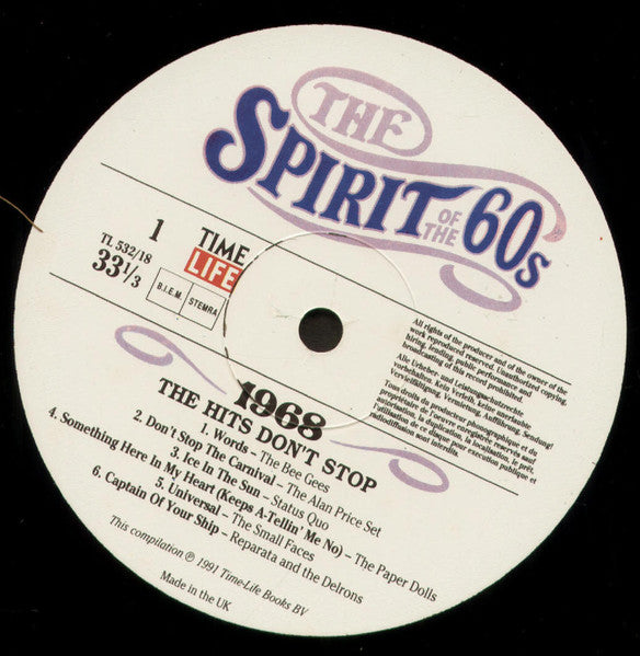 Various : The Spirit Of The 60's: 1968 The Hits Don't Stop (2xLP, Comp)
