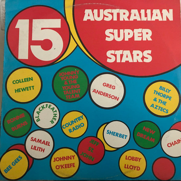 Various : 15 Australian Super Stars (LP, Comp)