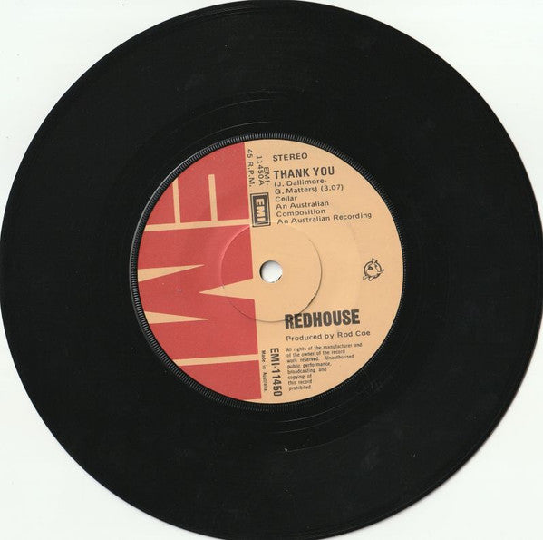 Redhouse (3) : Thank You (7")