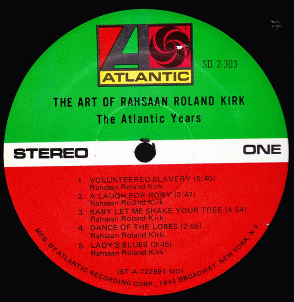 Rahsaan Roland Kirk* : The Art Of Rahsaan Roland Kirk - The Atlantic Years (2xLP, Comp, MO )