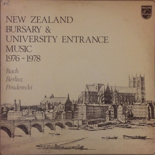 Johann Sebastian Bach, Hector Berlioz, Krzysztof Penderecki : New Zealand Bursary &amp; University Entrance Music 1976 - 1978 (LP, Comp)