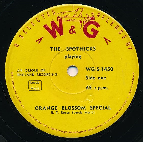 The Spotnicks : Orange Blossom Special (7&quot;, Single)