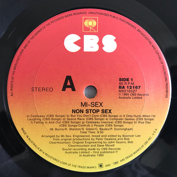 Mi-Sex : Non-Stop Sex (12")