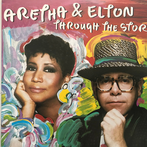 Aretha Franklin &amp; Elton John : Through The Storm (7&quot;, Single)