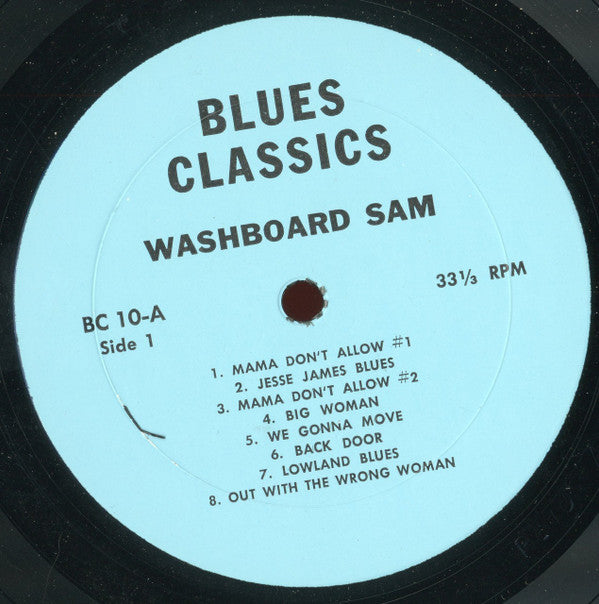 Washboard Sam : Blues Classics By Washboard Sam (LP, Comp)