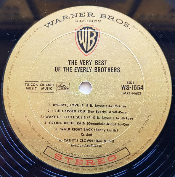 Everly Brothers : The Very Best Of The Everly Brothers (LP, Album)