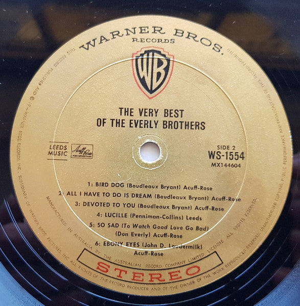 Everly Brothers : The Very Best Of The Everly Brothers (LP, Album)