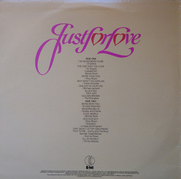 Various : Just For Love (LP, Comp, Ltd)