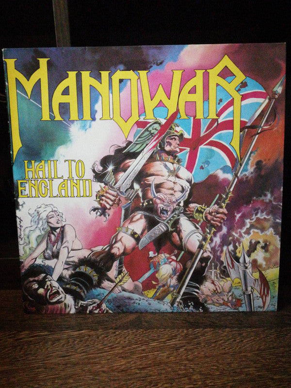 Manowar : Hail To England (LP, Album, MPO)