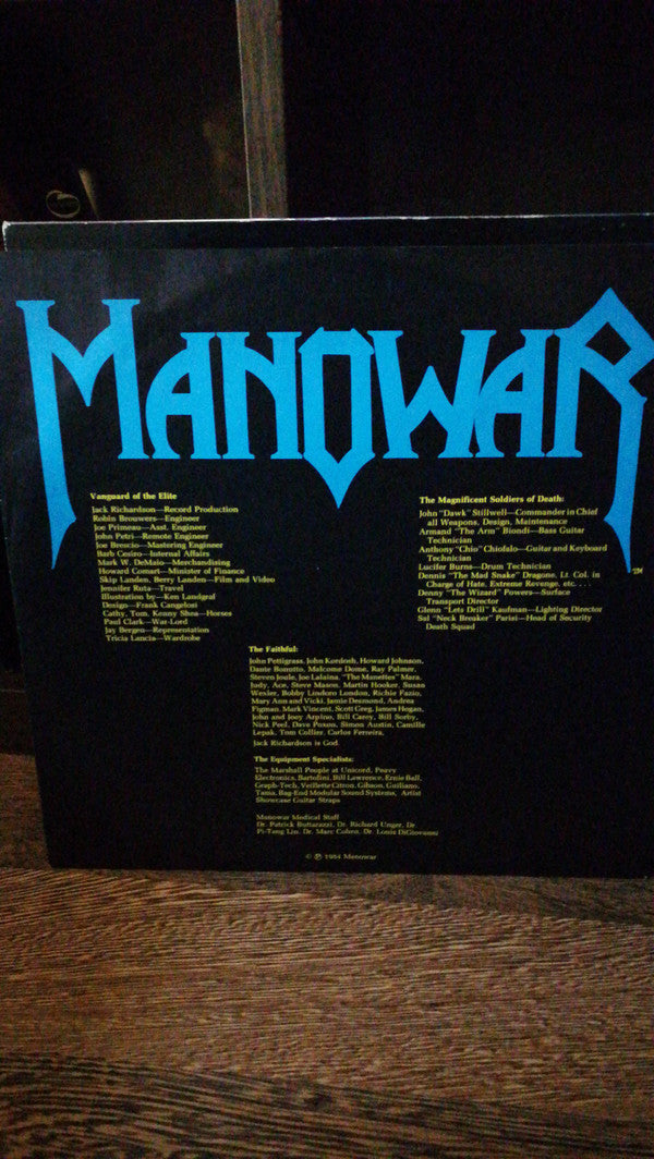 Manowar : Hail To England (LP, Album, MPO)