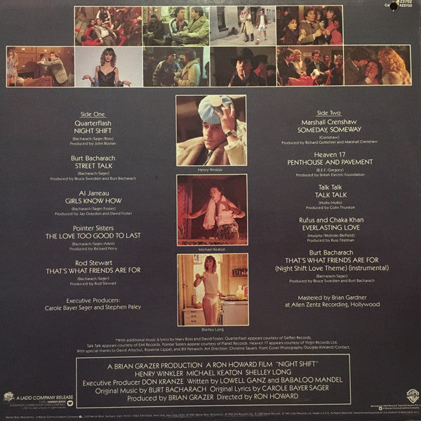 Various : Night Shift - Original Sound Track From The Ladd Company Motion Picture (LP, Comp)