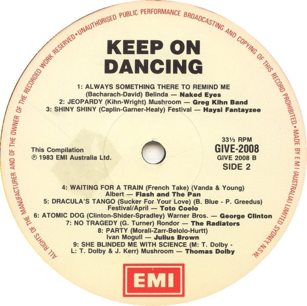 Various : Keep On Dancing (LP, Comp)