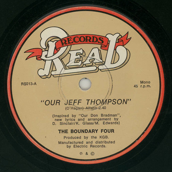 The Boundary Four : Our Jeff Thompson (7", Single, Mono)