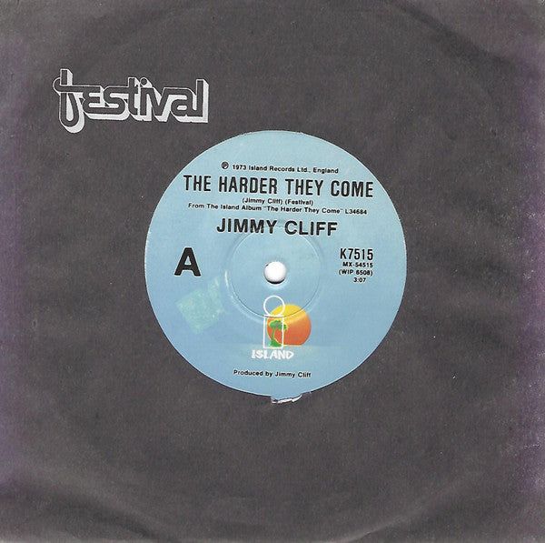 Jimmy Cliff : The Harder They Come  (7", RE)