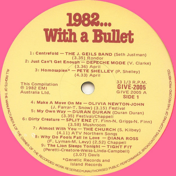 Various : 1982... With A Bullet (LP, Comp)