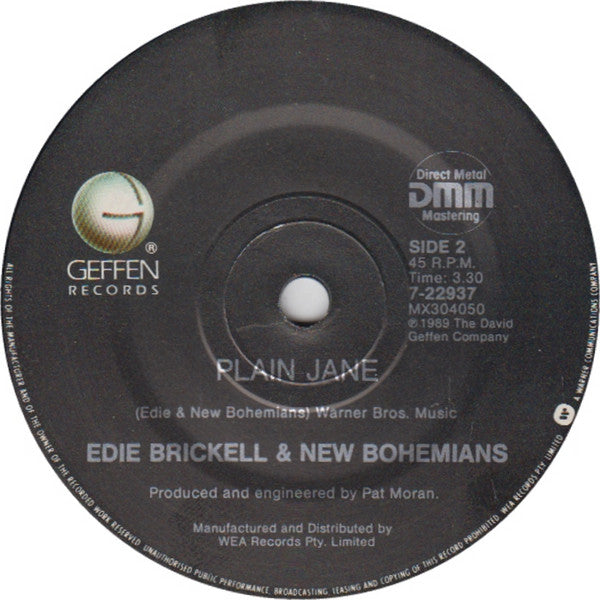 Edie Brickell & New Bohemians : Love Like We Do (7")