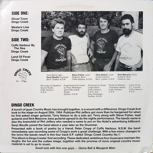 Dingo Creek : Country No. 1 (12", Album, EP)