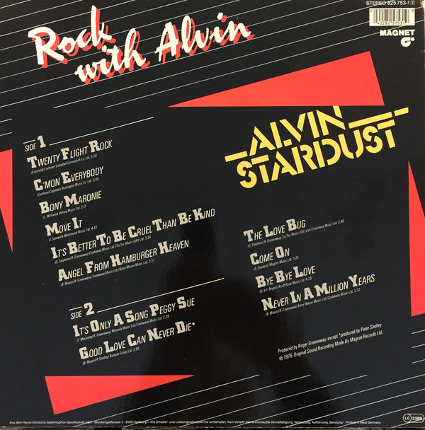 Alvin Stardust : Rock With Alvin (LP, Album, RE)