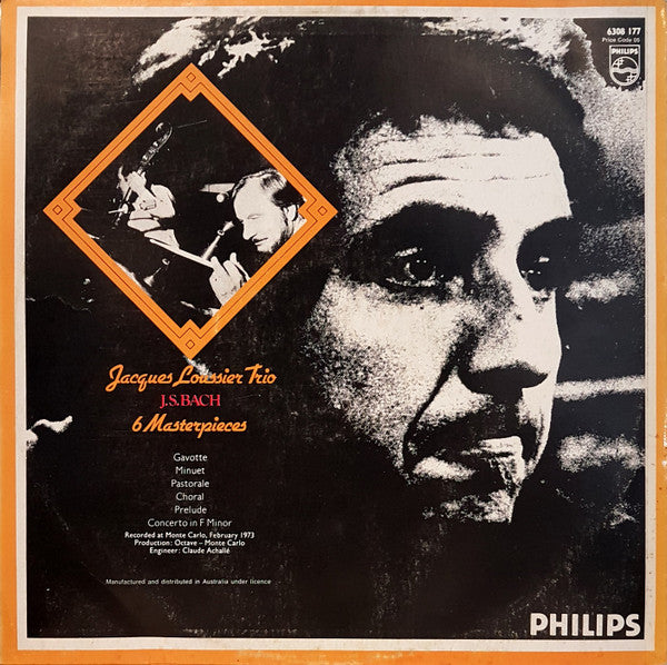 Jacques Loussier Trio, Johann Sebastian Bach : 6 Masterpieces (LP)