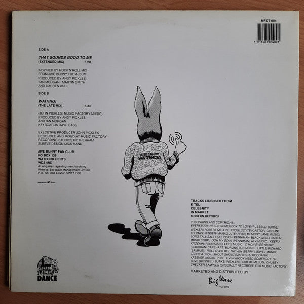 Jive Bunny And The Mastermixers : That Sounds Good To Me (12")
