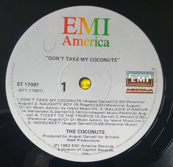 The Coconuts : Don't Take My Coconuts (LP, Album)