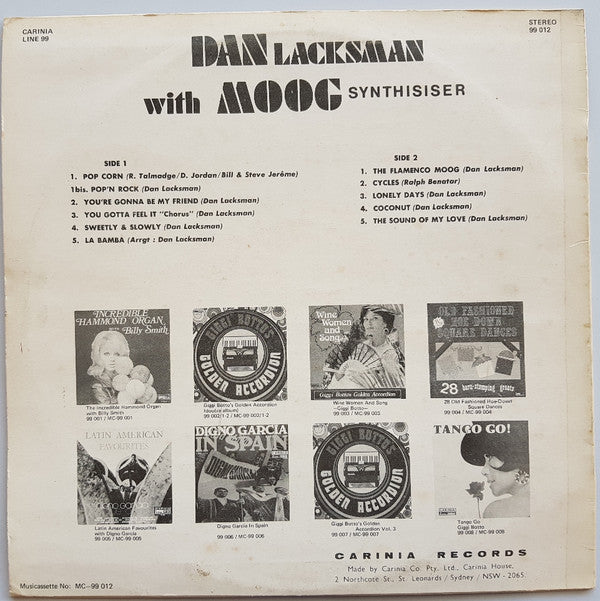 Dan Lacksman Association : Flamenco Moog (LP)